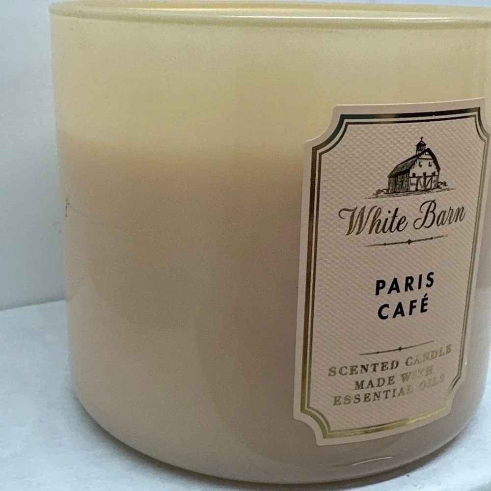 Bath & Body Works Candle Paris Cafe 3 Wick 14.5 Oz Coffee Vanilla Sugar Scented